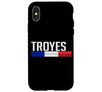 Souvenir de Voyage Drapeau France Troyes pour locaux et touristes Coque pour iPhone X/XS
