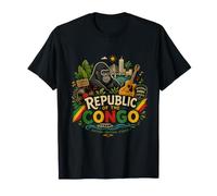 Souvenir de Voyage du Congo dessiné à la Main T-Shirt