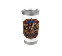 Souvenir de voyage en Afghanistan vintage Gobelet isotherme en acier inoxydable double paroi