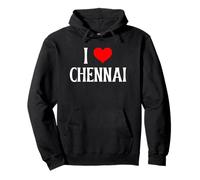 Souvenir de Voyage en Famille Indienne I Love Chennai Sweat à Capuche