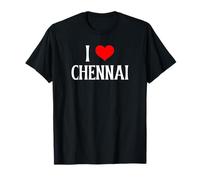 Souvenir de Voyage en Famille Indienne I Love Chennai T-Shirt
