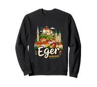 Souvenir de Voyage en Hongrie dessiné à la Main Sweatshirt