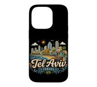 Souvenir de Voyage en Israël dessiné à la Main à Tel Aviv Coque pour iPhone 14 Pro