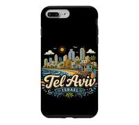 Souvenir de Voyage en Israël dessiné à la Main à Tel Aviv Coque pour iPhone 7 Plus/8 Plus