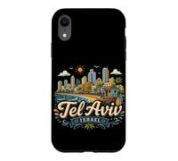 Souvenir de Voyage en Israël dessiné à la Main à Tel Aviv Coque pour iPhone XR