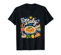 Souvenir de Voyage en Italie dessiné à la Main T-Shirt