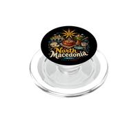 Souvenir de Voyage en Macédoine du Nord dessiné à la Main PopSockets PopGrip pour MagSafe