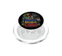 Souvenir de Voyage en RD Congo dessiné à la Main PopSockets PopGrip pour MagSafe