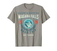 Souvenir de Voyage en Voiture des coordonnées des Chutes du Niagara 2026 T-Shirt