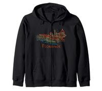 Souvenir de Voyage Florence Italie Panorama City Landmark Cadeau Sweat à Capuche