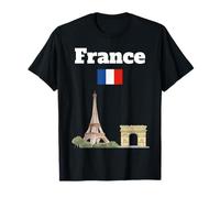 Souvenir de Voyage France Amoureux de Paris Drapeau français T-Shirt