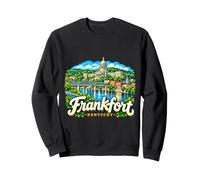 Souvenir de Voyage Frankfort Kentucky dessiné à la Main Sweatshirt