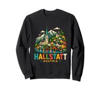 Souvenir de Voyage Hallstatt Autriche dessiné à la Main Sweatshirt