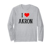Souvenir de Voyage « I Love Akron I Heart » Manche Longue