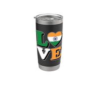 Souvenir de voyage I Love India Pride Gobelet isotherme en acier inoxydable double paroi