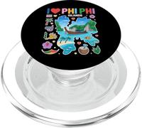 Souvenir de Voyage « I Love Phi Phi Islands » en Thaïlande PopSockets PopGrip pour MagSafe