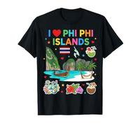 Souvenir de Voyage « I Love Phi Phi Islands » en Thaïlande T-Shirt