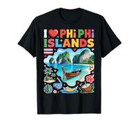 Souvenir de Voyage « I Love Phi Phi Islands » en Thaïlande T-Shirt