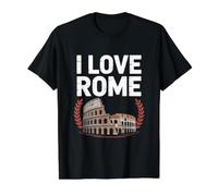 Souvenir de Voyage « I Love Rome Colisée » T-Shirt Graphique avec Valeur