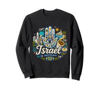 Souvenir de Voyage Israël dessiné à la Main Sweatshirt
