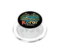 Souvenir de Voyage Koror Palau dessiné à la Main PopSockets PopGrip pour MagSafe