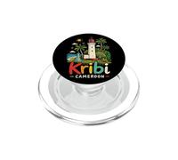 Souvenir de Voyage Kribi Cameroun dessiné à la Main PopSockets PopGrip pour MagSafe