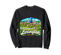 Souvenir de Voyage Lexington Kentucky dessiné à la Main Sweatshirt