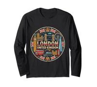 Souvenir de Voyage Londres Angleterre Ville Monument Touristique Cadeau Manche Longue