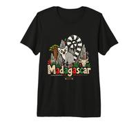 Souvenir de Voyage Madagascar dessiné à la Main T-Shirt Haut de Gamme