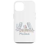 Souvenir de Voyage Madrid Espagne Panorama City Landmark Cadeau Coque pour iPhone 13