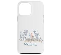 Souvenir de Voyage Madrid Espagne Panorama City Landmark Cadeau Coque pour iPhone 13 Pro Max