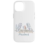 Souvenir de Voyage Madrid Espagne Panorama City Landmark Cadeau Coque pour iPhone 14