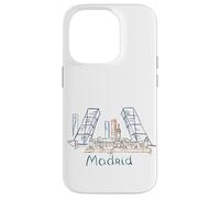 Souvenir de Voyage Madrid Espagne Panorama City Landmark Cadeau Coque pour iPhone 14 Pro