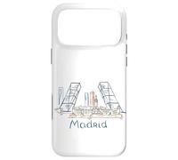 Souvenir de Voyage Madrid Espagne Panorama City Landmark Cadeau Coque pour iPhone 17 Pro Max