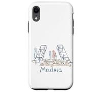Souvenir de Voyage Madrid Espagne Panorama City Landmark Cadeau Coque pour iPhone XR