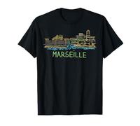 Souvenir de Voyage Marseille France Ville Historique Cadeau Monument T-Shirt