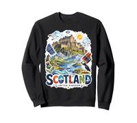 Souvenir de Voyage Mignon château d'Écosse Royaume-Uni Sweatshirt