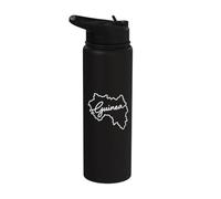 Souvenir de voyage minimaliste Guinée Stainless Steel Insulated Water Bottle