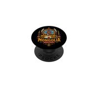 Souvenir de Voyage Mongolie dessiné à la Main PopSockets PopGrip Adhésif