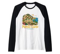 Souvenir de Voyage Monte-Carlo Monaco dessiné à la Main Manche Raglan