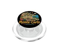 Souvenir de Voyage Monte-Carlo Monaco dessiné à la Main PopSockets PopGrip pour MagSafe