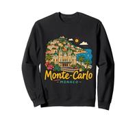Souvenir de Voyage Monte-Carlo Monaco dessiné à la Main Sweatshirt