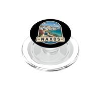 Souvenir de Voyage Naxos Grèce Temple Apollon PopSockets PopGrip pour MagSafe