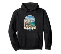 Souvenir de Voyage Naxos Grèce Temple Apollon Sweat à Capuche