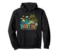 Souvenir de Voyage Nosy Be Madagascar dessiné à la Main Sweat à Capuche