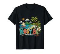 Souvenir de Voyage Nosy Be Madagascar dessiné à la Main T-Shirt
