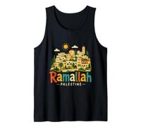 Souvenir de Voyage Ramallah Palestine dessiné à la Main Débardeur