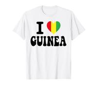 Souvenir de Voyage rétro avec Inscription « I Love Guinée » en Forme de cœur T-Shirt