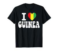 Souvenir de Voyage rétro avec Inscription « I Love Guinée » en Forme de cœur T-Shirt
