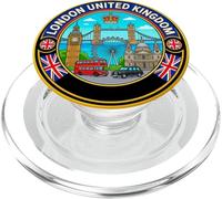 Souvenir de Voyage Rond de Londres Angleterre Cadeau Touristique PopSockets PopGrip pour MagSafe